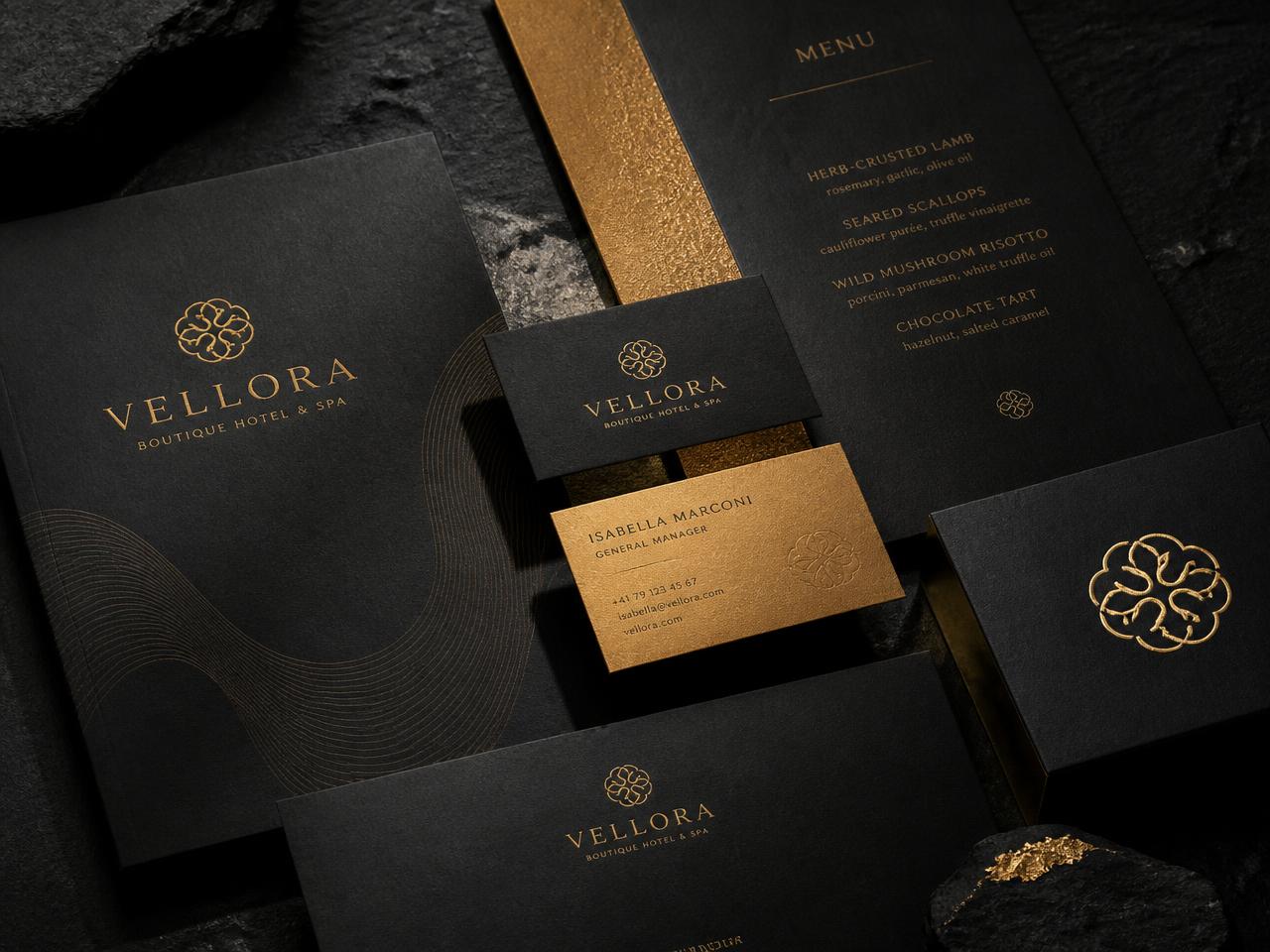 Vellora — Бранд идентичност и печат